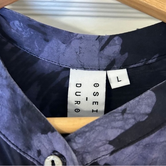 Osei Duro Flouncy Dress in Rorschach w/pockets no belt Size L - Picture 2 of 6